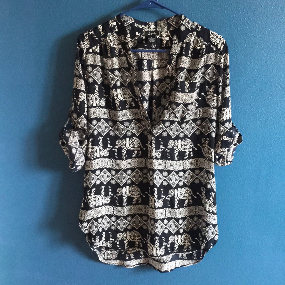 Patterned Tunic Top